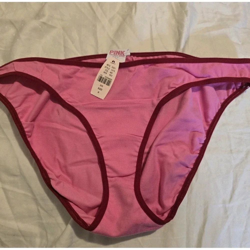 NWT,  Vintage Y2K Pink By Victoria's Secret Bikini Cut  2006 Size M In The Color